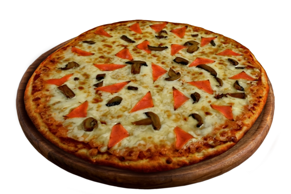 Pizza con jamón y champiñón Culiacán